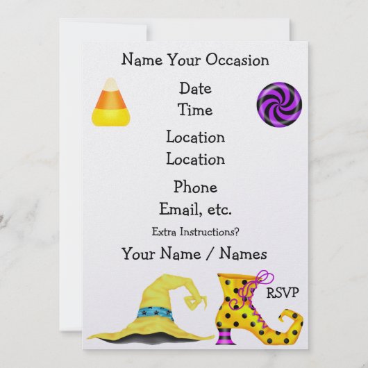 Halloween - SRF Kaart (Achterkant)