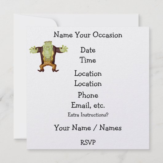 Halloween - SRF Kaart (Achterkant)