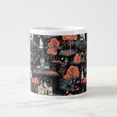 Halloween stad 4 grote koffiekop (Voorkant)