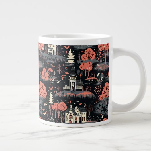 Halloween stad 4 grote koffiekop (Rechts)