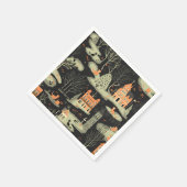 Halloween stad 5 servet (Hoek)