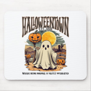 Halloween stad waar normaal zijn is enorm overzee muismat