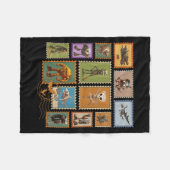 Halloween Stal Stamps Italian Brainrot Zombie  Fleece Deken (Voorkant (Horizontaal))