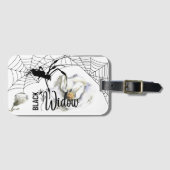Halloween Stamp Collectie "Black Widow" Bagagelabel (Voorkant (horizontaal))