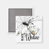 Halloween Stamp Collectie "Black Widow" Magneet (Voorkant / Achterkant)
