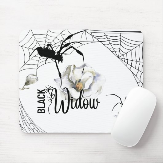 Halloween Stamp Collectie "Black Widow" Muismat (Met muis)