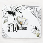 Halloween Stamp Collectie "Black Widow" Muismat (Voorkant)
