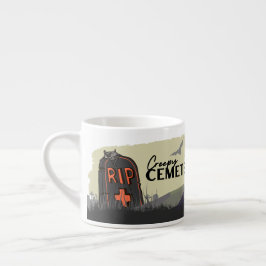 Halloween Stamp Collectie "Creepy Cemetery" Espresso Kop