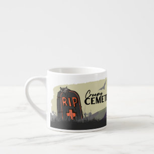 Halloween Stamp Collectie "Creepy Cemetery" Espresso Kop