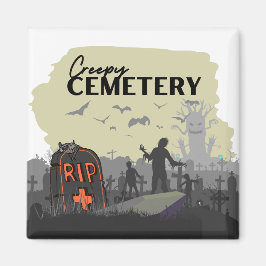 Halloween Stamp Collectie "Creepy Cemetery" Magneet