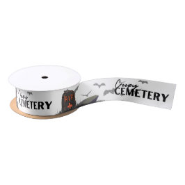 Halloween Stamp Collectie "Creepy Cemetery" Satijnen Lint