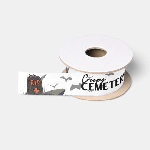 Halloween Stamp Collectie "Creepy Cemetery" Satijnen Lint