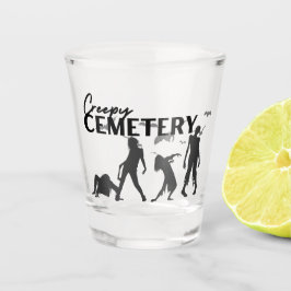 Halloween Stamp Collectie "Creepy Cemetery" Shot Glas