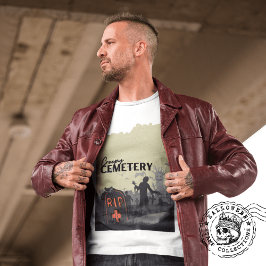Halloween Stamp Collectie "Creepy Cemetery" T-shirt