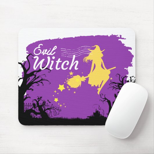 Halloween Stamp Collectie "Evil Witch" Muismat (Met muis)