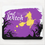 Halloween Stamp Collectie "Evil Witch" Muismat (Voorkant)