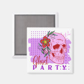 Halloween Stamp Collectie "Ghost party" Magneet (Voorkant / Achterkant)