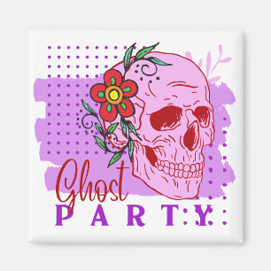 Halloween Stamp Collectie "Ghost party" Magneet