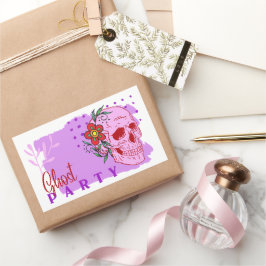 Halloween Stamp Collectie "Ghost party" Rechthoekige Sticker