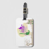 Halloween Stamp Collectie "Hocus Pocus" Bagagelabel (Voorkant (verticaal))