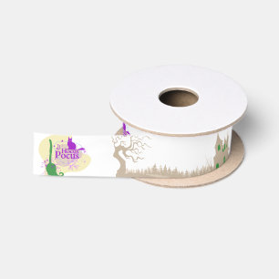 Halloween Stamp Collectie "Hocus Pocus" Satijnen Lint