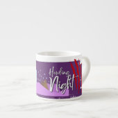 Halloween Stamp Collectie "Howling Night" Espresso Kop (Voorkant rechts)