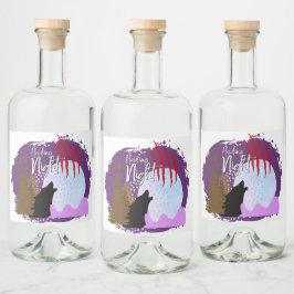 Halloween Stamp Collectie "Howling Night" Likeurfles Etiket