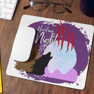 Halloween Stamp Collectie "Howling Night" Muismat