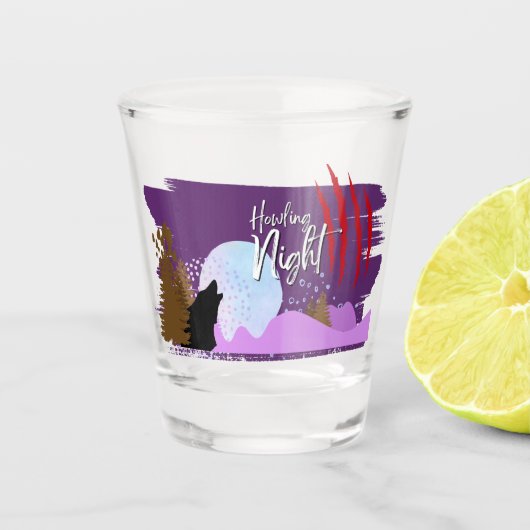Halloween Stamp Collectie "Howling Night" Shot Glas (Voorkant)