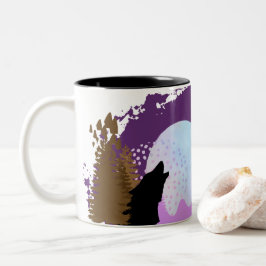 Halloween Stamp Collectie "Howling Night" Tweekleurige Koffiemok