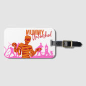 Halloween Stamp Collectie "Mummy Unleashed" Bagagelabel (Voorkant (horizontaal))
