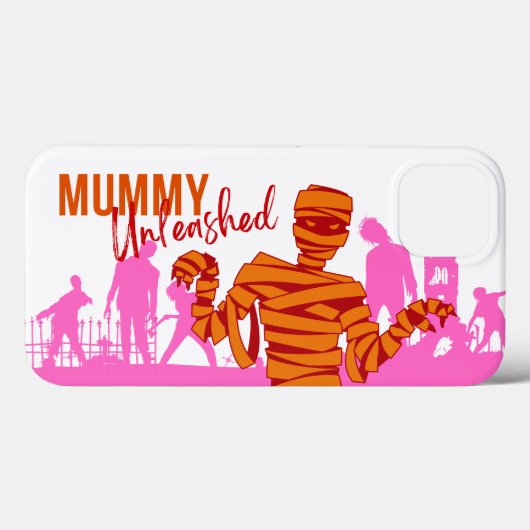 Halloween Stamp Collectie "Mummy Unleashed" Case-Mate iPhone Case (Achterkant (horizontaal))