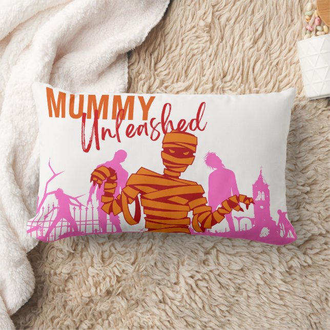 Halloween Stamp Collectie "Mummy Unleashed" Kussen (Deken)
