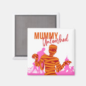 Halloween Stamp Collectie "Mummy Unleashed" Magneet (Voorkant / Achterkant)