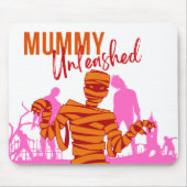Halloween Stamp Collectie "Mummy Unleashed" Muismat (Voorkant)