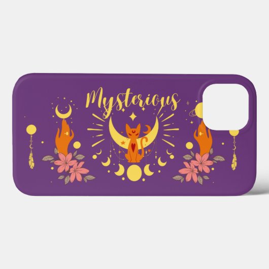 Halloween Stamp Collectie "Mysterious" Case-Mate iPhone Case (Achterkant (horizontaal))