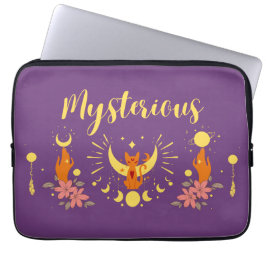 Halloween Stamp Collectie "Mysterious" Laptop Sleeve