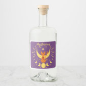 Halloween Stamp Collectie "Mysterious" Likeurfles Etiket (Voorkant)