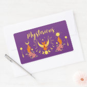 Halloween Stamp Collectie "Mysterious" Rechthoekige Sticker (Envelop)