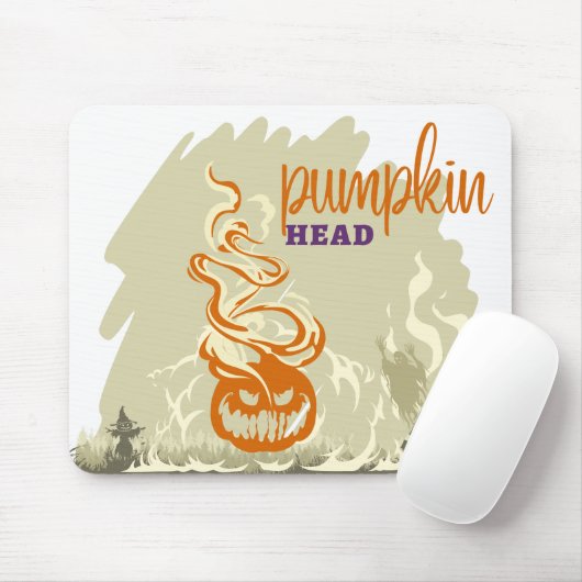 Halloween Stamp Collectie "Pumpkinhead" Muismat (Met muis)