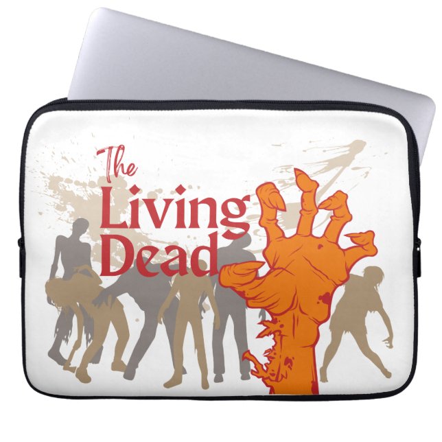 Halloween Stamp Collectie "The Living Dead" Laptop Sleeve (Voorkant)