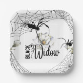 Halloween Stamp Collection "Black Widow" Papieren Bordje (Voorkant)