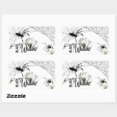 Halloween Stamp Collection "Black Widow" Rechthoekige Sticker (Vel)