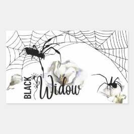 Halloween Stamp Collection "Black Widow" Rechthoekige Sticker