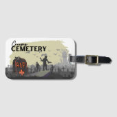 Halloween Stamp Collection "Creepy Cemetery" Bagagelabel (Voorkant (horizontaal))