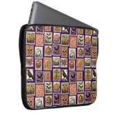 Halloween Stamp Pattern Laptop Hoesje Sleeve (Voorkant Rechts)