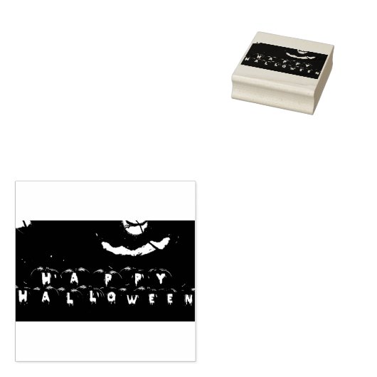 Halloween stamp rubberstempel (Gestempeld)
