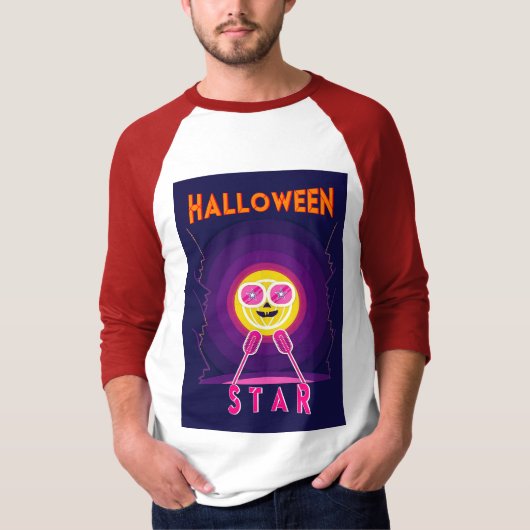 Halloween Star Goggles 31 UK Mic Oktober Pumpkin T-shirt (Voorkant)