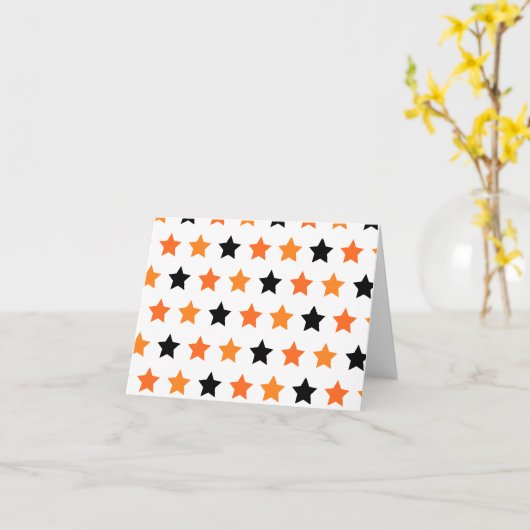 Halloween Stars Kaart (Gele Bloem)