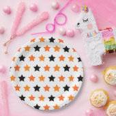 Halloween Stars Papieren Bordje (Feest)